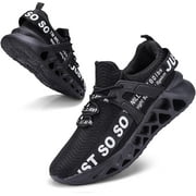 Petmoko Mens Breathable Walking Plus Size Running Shoes Blade Slip on Casual Tennis Shoes Fashion Sneakers Just soso Shoes