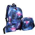 thumbnail image 1 of Petmoko Starry Women's Backpack Fashion Waterproof Multi-layer Pocket Student Bag,3Pcs/Sets Canvas School Backpacks for College, 1 of 5