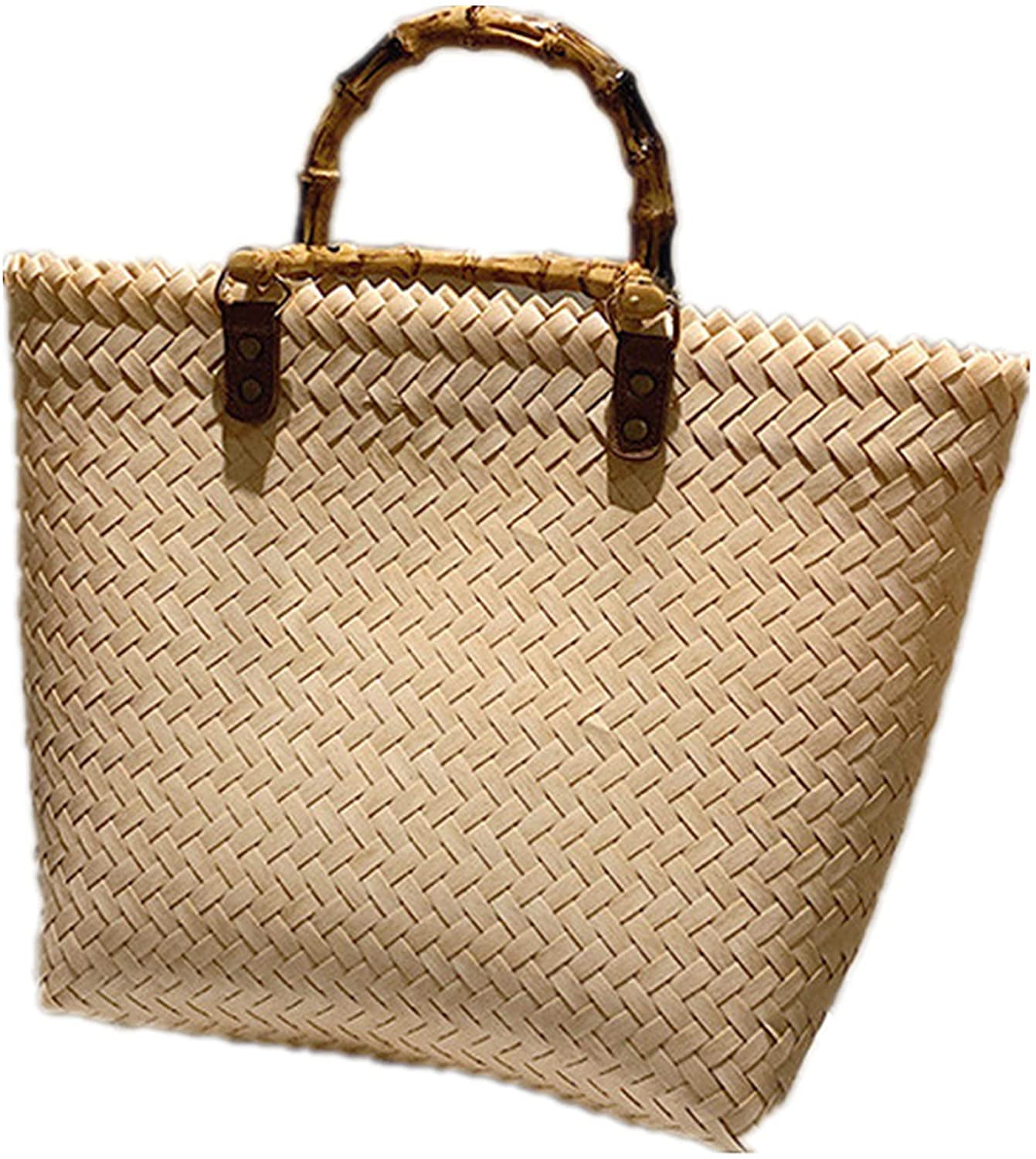 Straw Bag for Women, Summer Beach Bag Cute Handwoven Hobo Handbag Corn  Raffia Top Handle Bag Vacation Bag Basket Purse 2023
