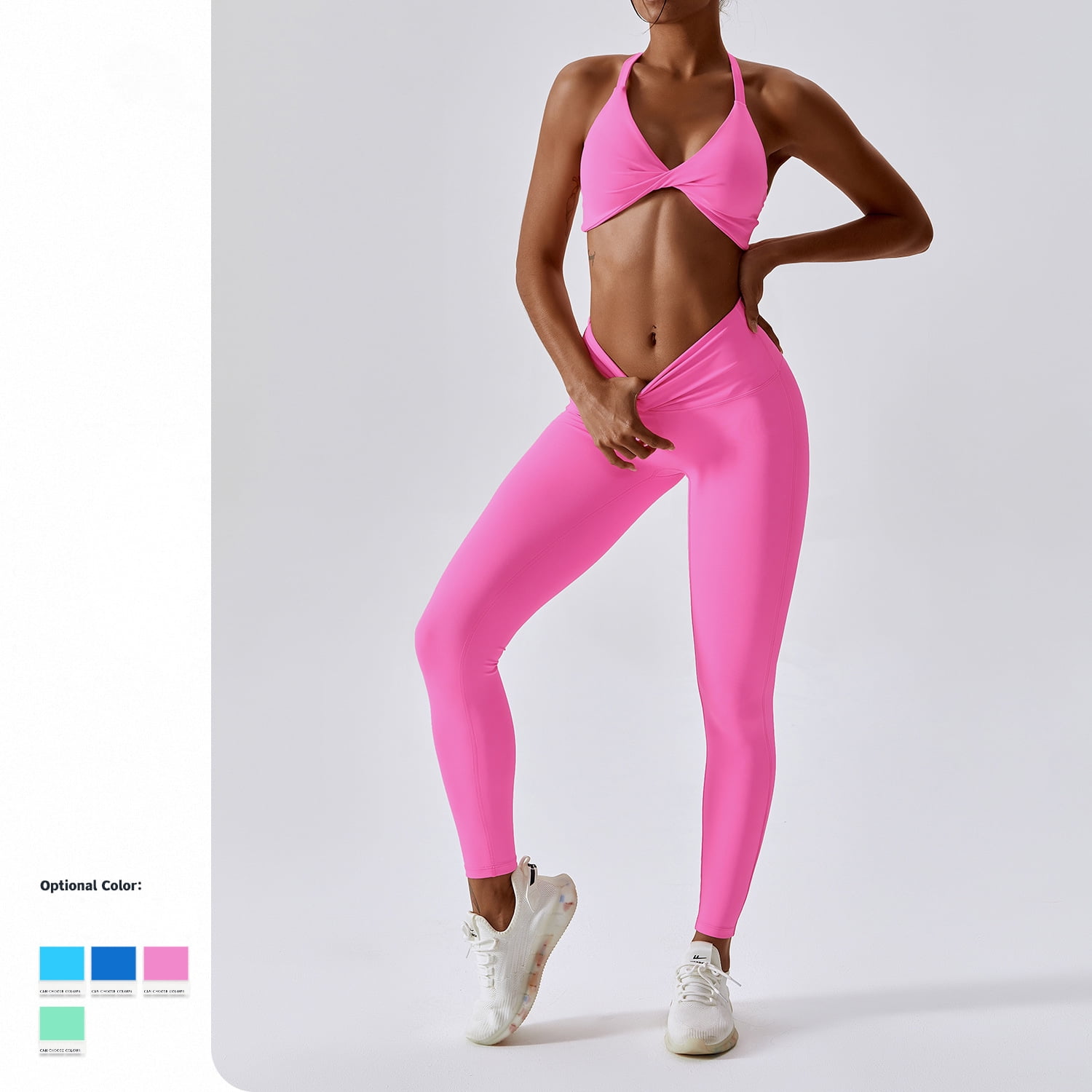 Yoga Clothing Set Fashion Sexy Outdoor Running Nude Fitness Wear Tight  Sportswear Yoga Workout Set at  Women's Clothing store