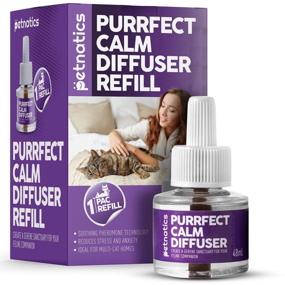 Petnatics Purrfect Calming Diffuser Refill for Cats  30 Day Replacement Pack
