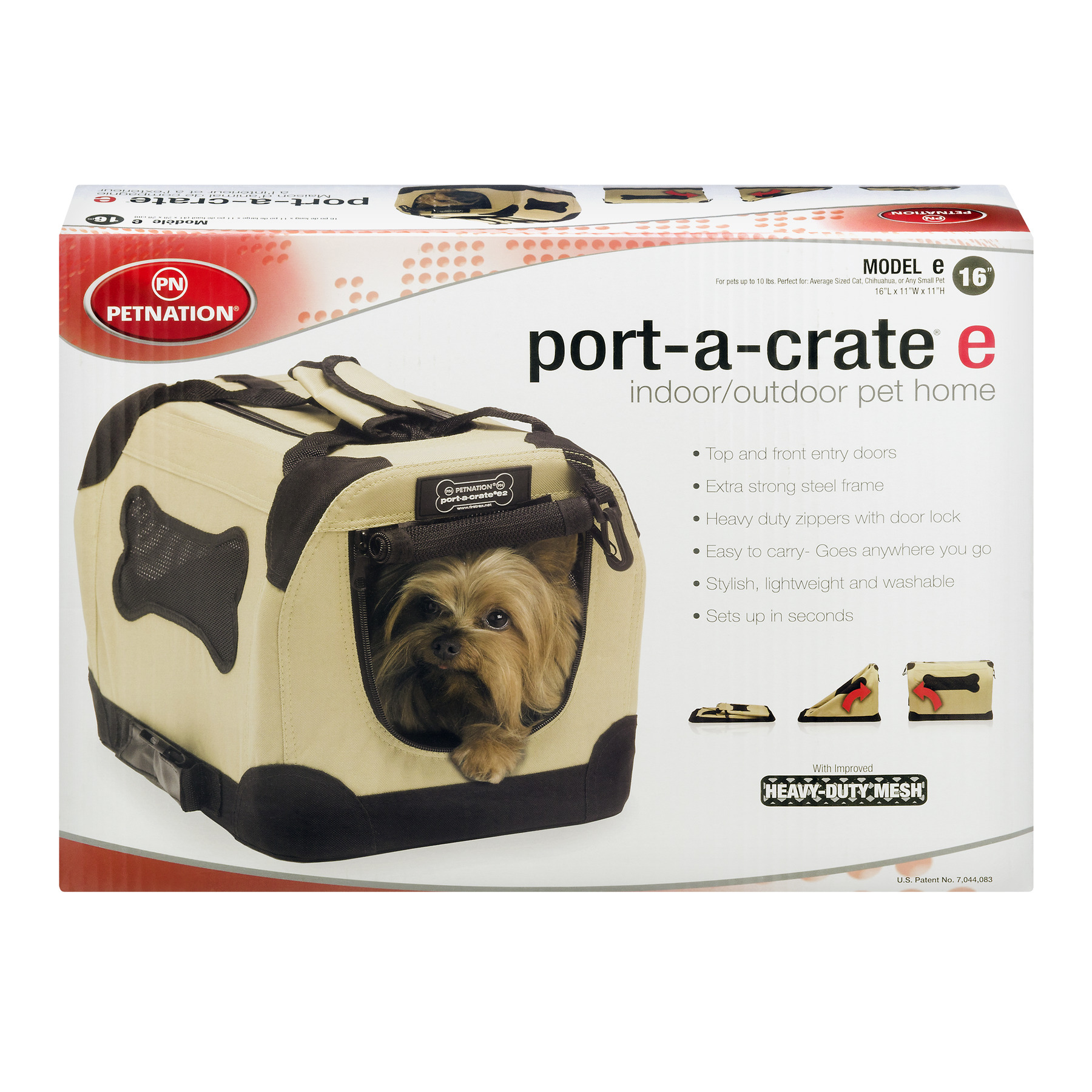 Petnation Port-A-Crate Indoor Outdoor Pet Home, 16 inch - image 1 of 2