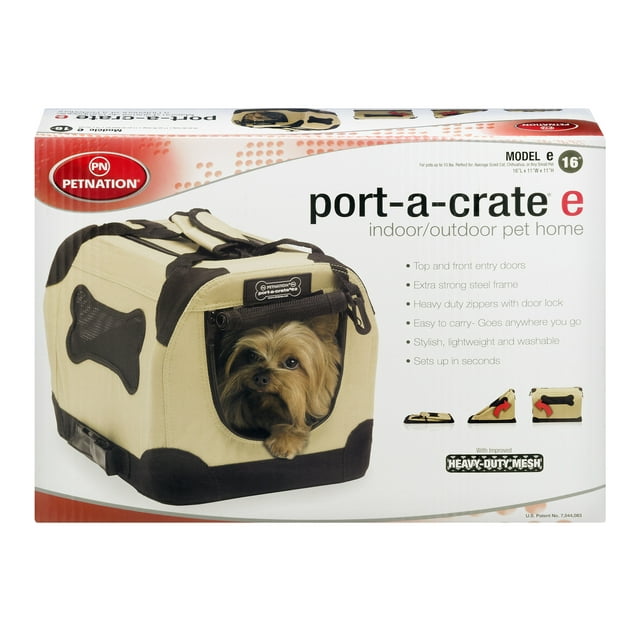 Petnation Port-A-Crate Indoor Outdoor Pet Home, 16 inch
