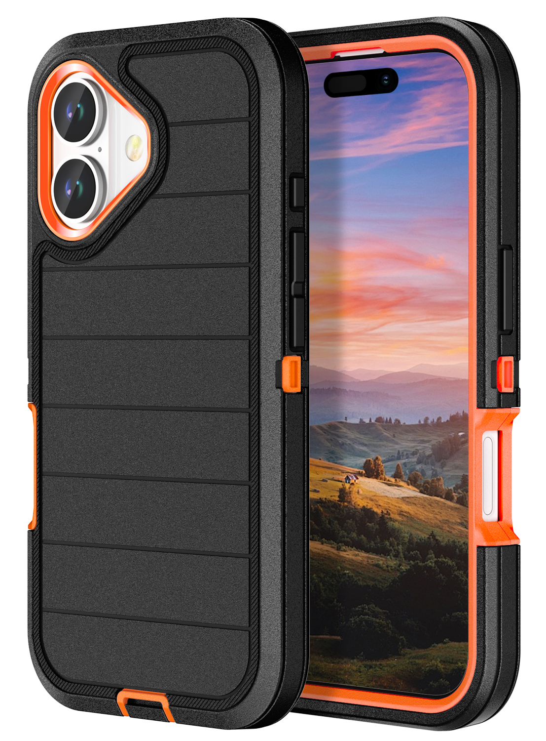 for iPhone 15 Plus Case 6.7'' Heavy Duty Protection with Built in Lens
