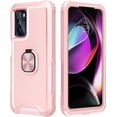 thumbnail image 1 of Petocase for Moto G 5G Case,Heavy Duty Full Body Shockproof Kickstand with 360° Ring Holder Support Car Mount Hybrid Bumper Silicone Hard Back Phone Cover,Rose Gold, 1 of 8