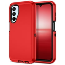 Petocase for Samsung Galaxy A15 5G Case,Shockproof Dust/Drop Proof 3-Layer Protection [Without Screen Protector] Rugged Heavy Duty Durable Cover Case,Red