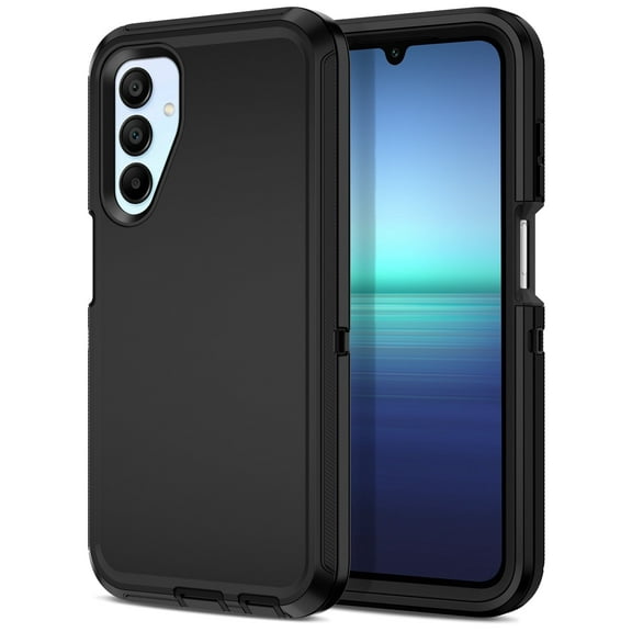 Petocase for Samsung Galaxy A15 5G Phone Case,Shockproof Dust/Drop Proof 3-Layer Protective Heavy Duty Durable Rugged Hybrid Cover for Galaxy A15 5G,Black