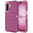 thumbnail image 1 of Petocase For Samsung Galaxy A17 Case/Galaxy A26 Case,Striped Shockproof Dust/Drop Proof 3-Layer Protective Heavy Duty Durable Rugged Hybrid Hard Case for Galaxy A17/A26 5G,Striped-Purple Pink, 1 of 7