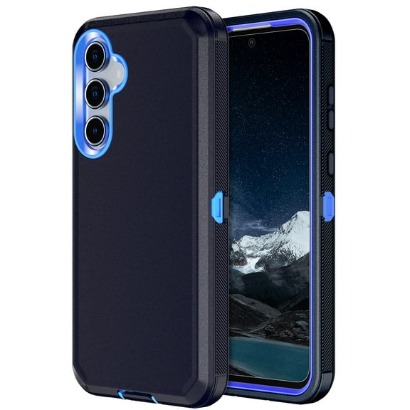 Petocase for Samsung Galaxy A55 5G Case,Shockproof Dust/Drop Proof 3-Layer Full Body Protection [Without Screen Protector] Rugged Heavy Duty Durable Case,Navy Blue