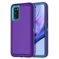 thumbnail image 1 of Petocase for Samsung Galaxy S20 Case 6.2 inch [Not fit S20 Plus] Shockproof Dust/Drop Proof 3-Layer Full Body Protection [without Screen Protector] Rugged Heavy Duty Case,Purple/Green, 1 of 6