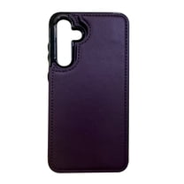 Petocase for Samsung Galaxy S23 FE Case Leather Wallet with Card Holder, Flip Cover Kickstand Card Slots Double Magnetic Clasp Shockproof Heavy Duty Protective Case,Deep Purple