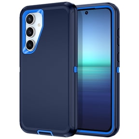Petocase for Samsung Galaxy S24 FE 5G Case,Shockproof Rugged Full Body Protection Heavy Duty Dust/Drop Proof 3-Layer Cover Case for Galaxy S24 FE Case 6.7 inch 2024,Navy Blue