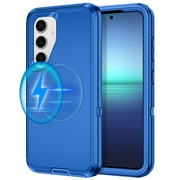 Petocase for Samsung Galaxy S24/S25 Case,Compatible with MagSafe,Military Grade Drop 3 Layer Protection Rugged Case,Magnetic Phone Cover for Galaxy S24/S2,Navy Blue