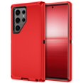 thumbnail image 1 of Petocase for Samsung Galaxy S24 Ultra Case,Shockproof Dust/Drop Proof 3-Layer Full Body Protection [Without Screen Protector] Rugged Heavy Duty Case for Galaxy S24 Ultra 6.8",Red/Black, 1 of 7