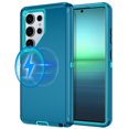 thumbnail image 1 of Petocase For Samsung Galaxy S25 Ultra Case,Compatible with MagSafe,Military Grade Drop 3 Layer Protection Rugged Case,Magnetic Phone Cover for Galaxy S25 Ultra,Turquoise, 1 of 5