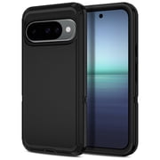 Petocase for Google Pixel 10/10 Pro Case 2025,Rugged Heavy Duty Shockproof Dust/Drop Proof Phone Case for Google Pixel 10/10 Pro,Black