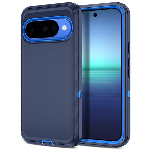 Petocase for Google Pixel 10/10 Pro Case (2025),Rugged Heavy Duty Shockproof Dust/Drop Proof Phone Case for Google Pixel 10/10 Pro,Navy Blue