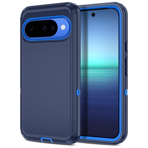 Petocase for Google Pixel 10/10 Pro Case (2025),Rugged Heavy Duty Shockproof Dust/Drop Proof Phone Case for Google Pixel 10/10 Pro,Navy Blue