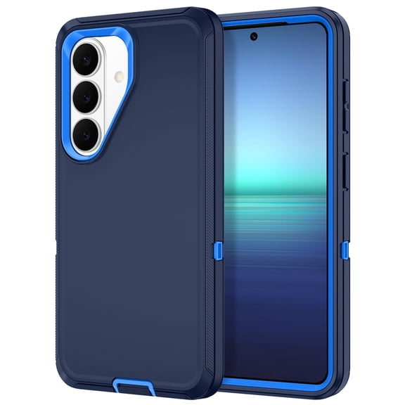 Petocase for Samsung Galaxy S26 Plus 5G Case,Shockproof Rugged Full Body Protection Heavy Duty Dust/Drop Proof 3-Layer Phone Cover Case,Navy Blue