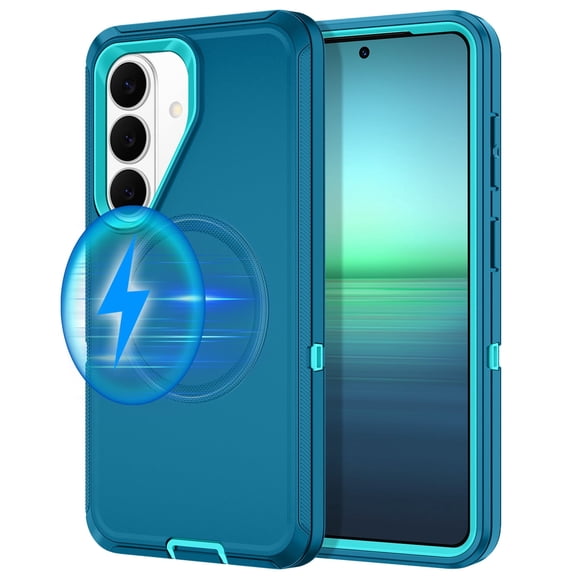 Petocase for Samsung Galaxy S26 Plus Case,Magnetic Military-Grade Drop 3 Layer Protection Rugged Phone Cover for Galaxy S26 Plus,Green