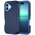 thumbnail image 1 of Petocase for iPhone 16 Plus Case,Shockproof Dust/Drop Proof 3 in 1 Full Body Rugged Heavy Duty Durable Cover,Navy Blue, 1 of 7