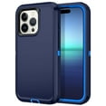 thumbnail image 1 of Petocase for iPhone 15 Pro Case Shockproof Dust/Drop Proof 3-Layer Full Body Protection [Without Screen Protector] Rugged Heavy Duty Durable Cover Case for iPhone 15 Pro 6.1" 2023,Blue, 1 of 7