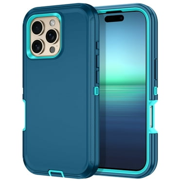 Petocase For iPhone 16 Pro Case,Shockproof Rugged Full Body Protection Heavy Duty Dust/Drop Proof 3-Layer Cover Case for iPhone 16 Pro 6.3'' 2024,Green