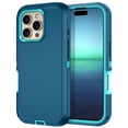 thumbnail image 1 of Petocase For iPhone 16 Pro Case,Shockproof Rugged Full Body Protection Heavy Duty Dust/Drop Proof 3-Layer Cover Case for iPhone 16 Pro 6.3'' 2024,Green, 1 of 8