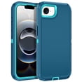 thumbnail image 1 of Petocase For iPhone 16e Case (2025) / iPhone 17e Case (2026),3-Layer Shockproof Military-Grade Protection Rugged Heavy Duty Durable Phone Cover Case 6.1 inch,Turquoise, 1 of 8