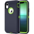 thumbnail image 1 of Petocase for iPhone XR Case,Shockproof Dust/Drop Proof 3-Layer Full Body Protection [Without Screen Protector] Rugged Heavy Duty Durable Cover Case,Navy Blue, 1 of 7