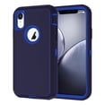 thumbnail image 1 of Petocase for iPhone XR Case,Shockproof Dust/Drop Proof 3-Layer Full Body Protection [Without Screen Protector] Rugged Heavy Duty Durable Cover Case,Navy/Blue, 1 of 6