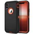 thumbnail image 1 of Petocase for iPhone Xs Max Case,Shockproof Dust/Drop Proof 3-Layer Full Body Protection [Without Screen Protector] Rugged Heavy Duty Durable Cover Case,Black/Orange, 1 of 7