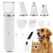 Petyida Dog Clippers, Dog Grooming Kit for Thick Hair, Thick Coats, Cat Clippers at Home, Rechargeable, Low Noise