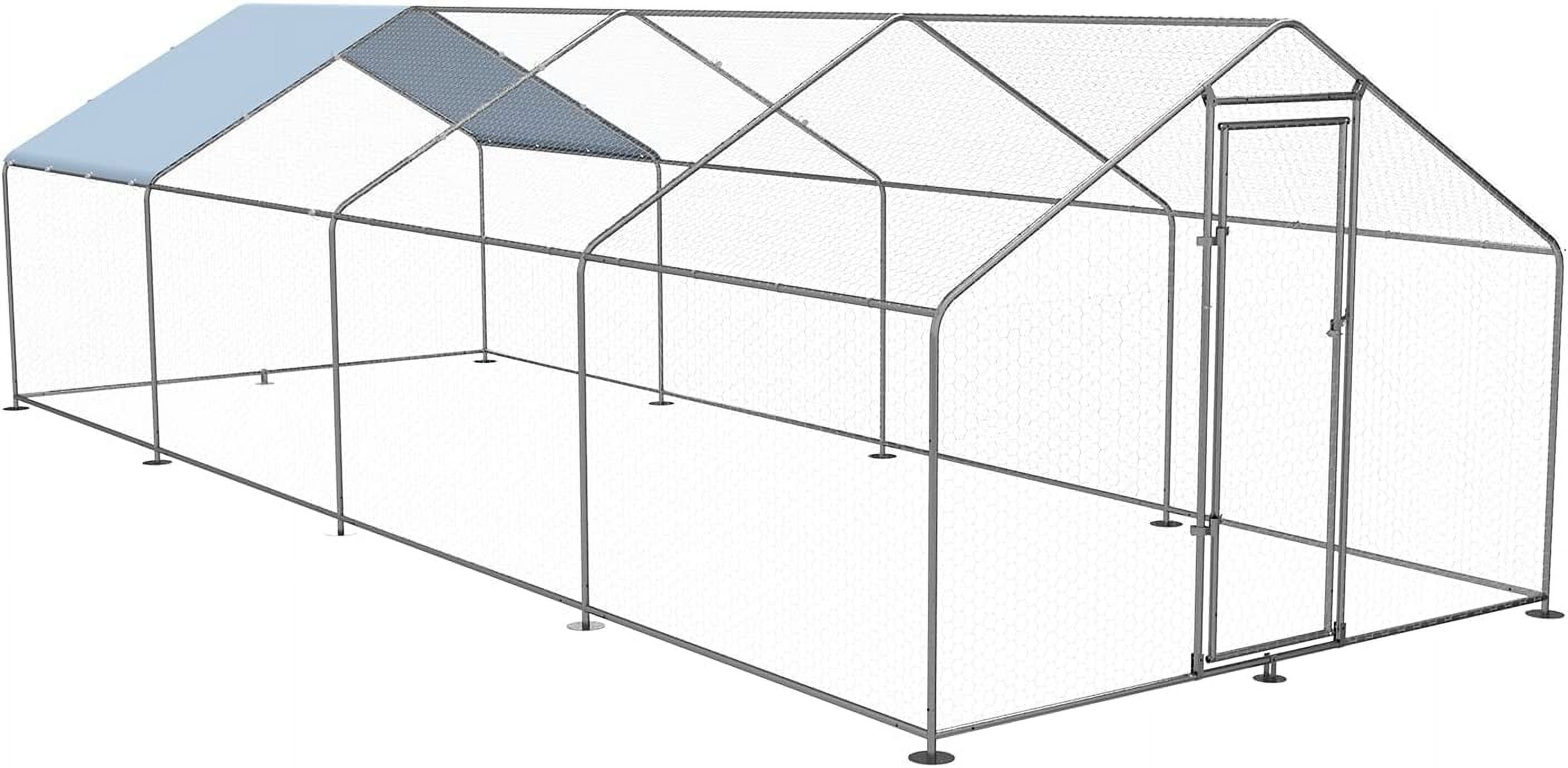 Petony Chicken Coop, Outdoor Large Metal Pen, Waterproof Anti ...