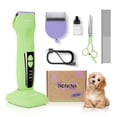 thumbnail image 1 of Petopia Cordless Dog Clippers for Grooming Kit Small&Large Dogs Cats, Green Low Noise Dog Shaver, 1 of 9