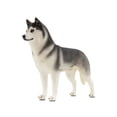 thumbnail image 1 of Petorama Handmade Husky Resin Statue 1-6 in Black, 1 of 9