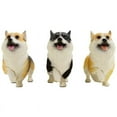 thumbnail image 1 of Petorama Handmade Walking Corgi Resin Statue 1-4 in Black, 1 of 7