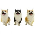 thumbnail image 1 of Petorama Handmade Walking Corgi Resin Statue 1-4 in Cream, 1 of 7