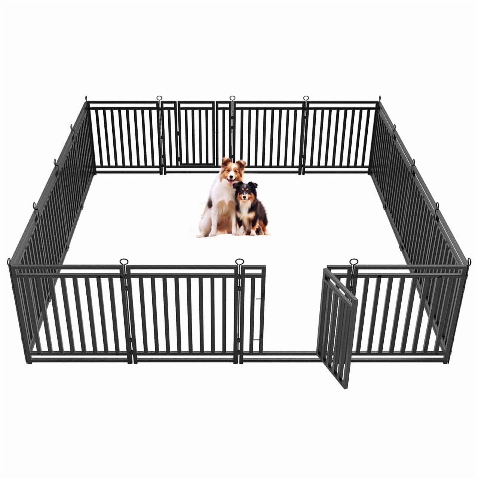 Gallery Detail: Petorldog 32 Metal Dog Playpen 16 Panels Portable Fence For