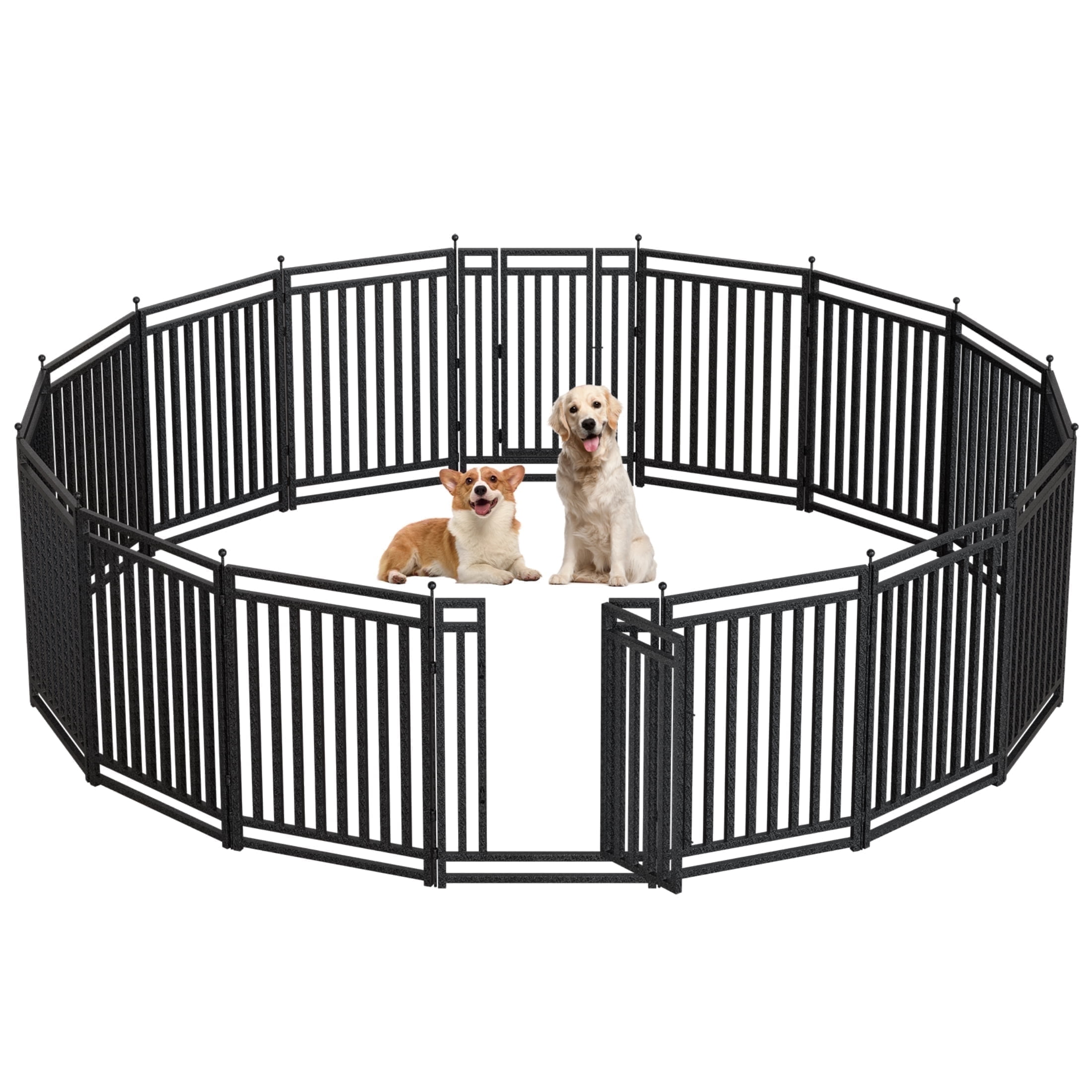 Curated visual reference: Picture Idea: Petorldog 40 Dog Playpen 16 Panels Portable Fence For Indoor