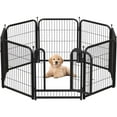 thumbnail image 1 of Petorldog 8-Panel 32" Heavy Duty Playpen, Foldable Metal Fence for Pets, Indoor & Outdoor Use, 1 of 9