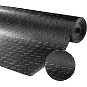 Petoto 3mm Thick Garage Floor Mat Rolls, 16.5' x 3.3' Anti-Slip Garage Flooring Roll for Basement, Under Car, Workshop, Truck