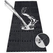 Petoto Rubber Drainage Mat, 83" x 36" Large Outdoor Rubber Mat with Holes, Non-Slip Anti-Fatigue Floor Mats for Kitchen, Bar, Pool, Indoor & Outdoor Wet Areas
