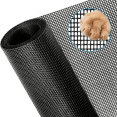 thumbnail image 1 of Petoto 47" x 100' Window Screen Roll - Heavy-Duty Screen Mesh Roll Pet Proof Screen Mesh for Patio Screen, Replacement Door Screen, Porch Screen, Dog Screen, Cat Screen, Black, 1 of 15