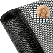 Petoto 47" x 100' Window Screen Roll - Heavy-Duty Screen Mesh Roll Pet Proof Screen Mesh for Patio Screen, Replacement Door Screen, Porch Screen, Dog Screen, Cat Screen, Black