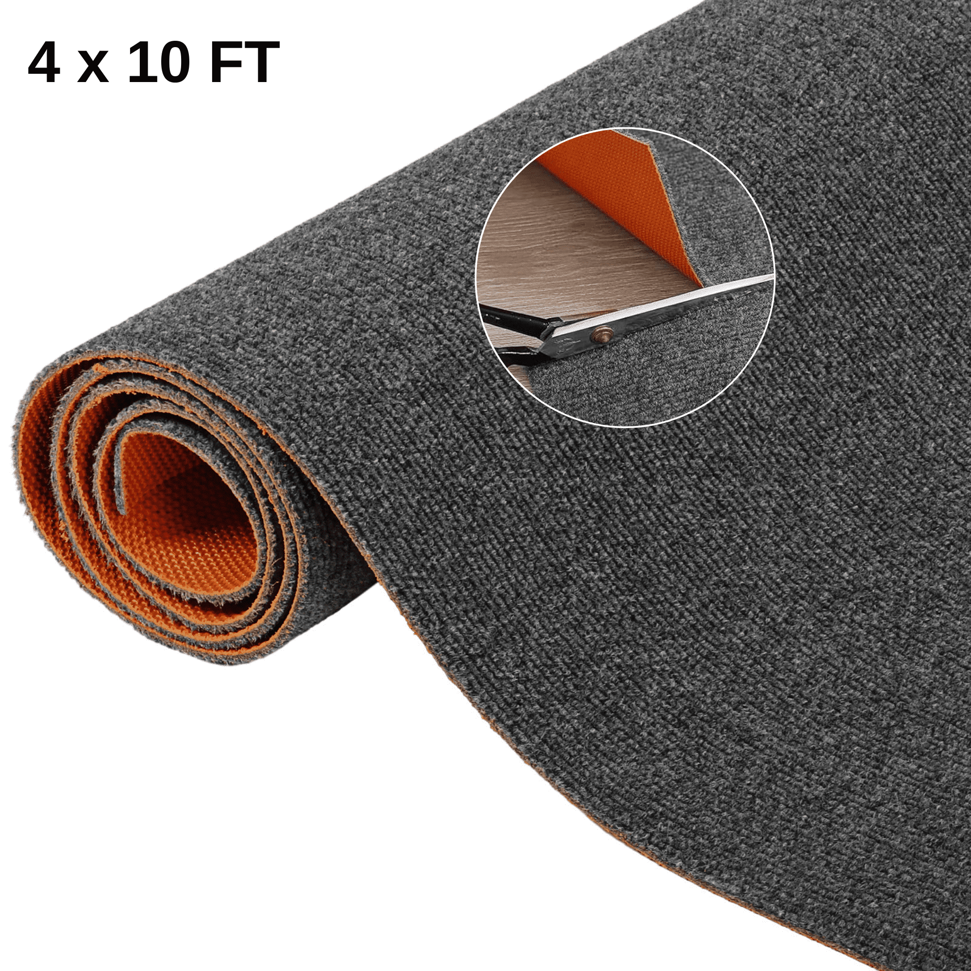 Petoto Commercial Carpet, 4 x 10ft Utility Rugs with Non-Slip TPE ...