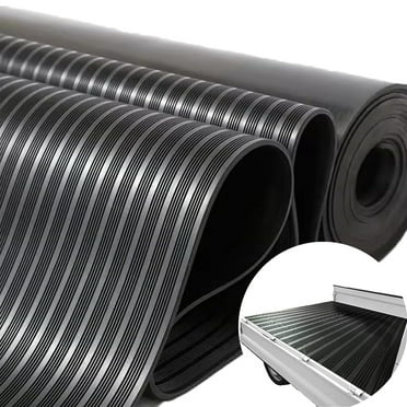 Petoto Garage Floor Mat, 9.8 x 3.3 ft Non-Slip Rubber Flooring Roll 1/8" Thickness, Heavy Duty Rubber Floor Mat