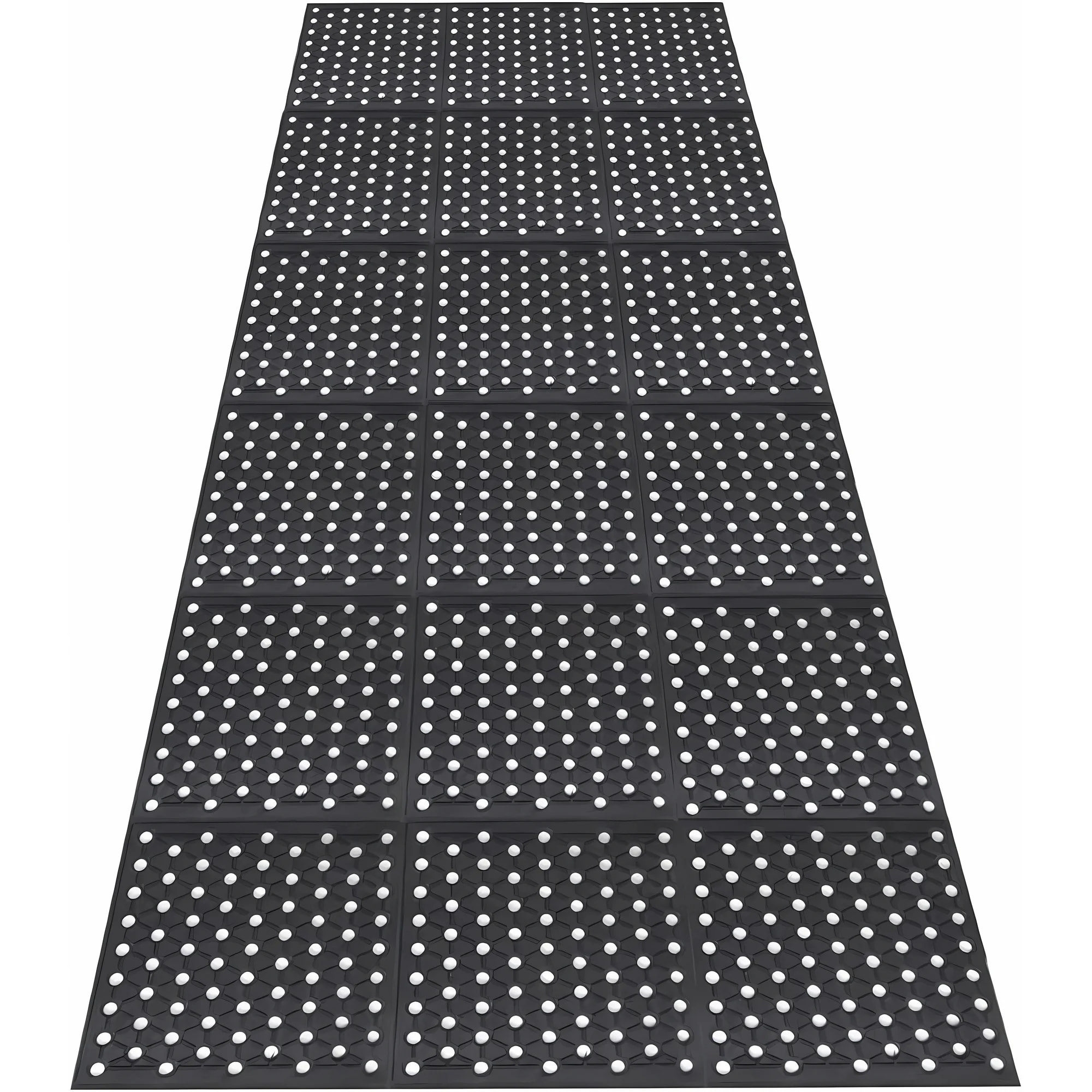 Petoto 210 x 90cm Large Rubber Drainage Mat, Indoor & Outdoor Anti-Fatigue Non-Slip Rubber Floor Mat Doormat