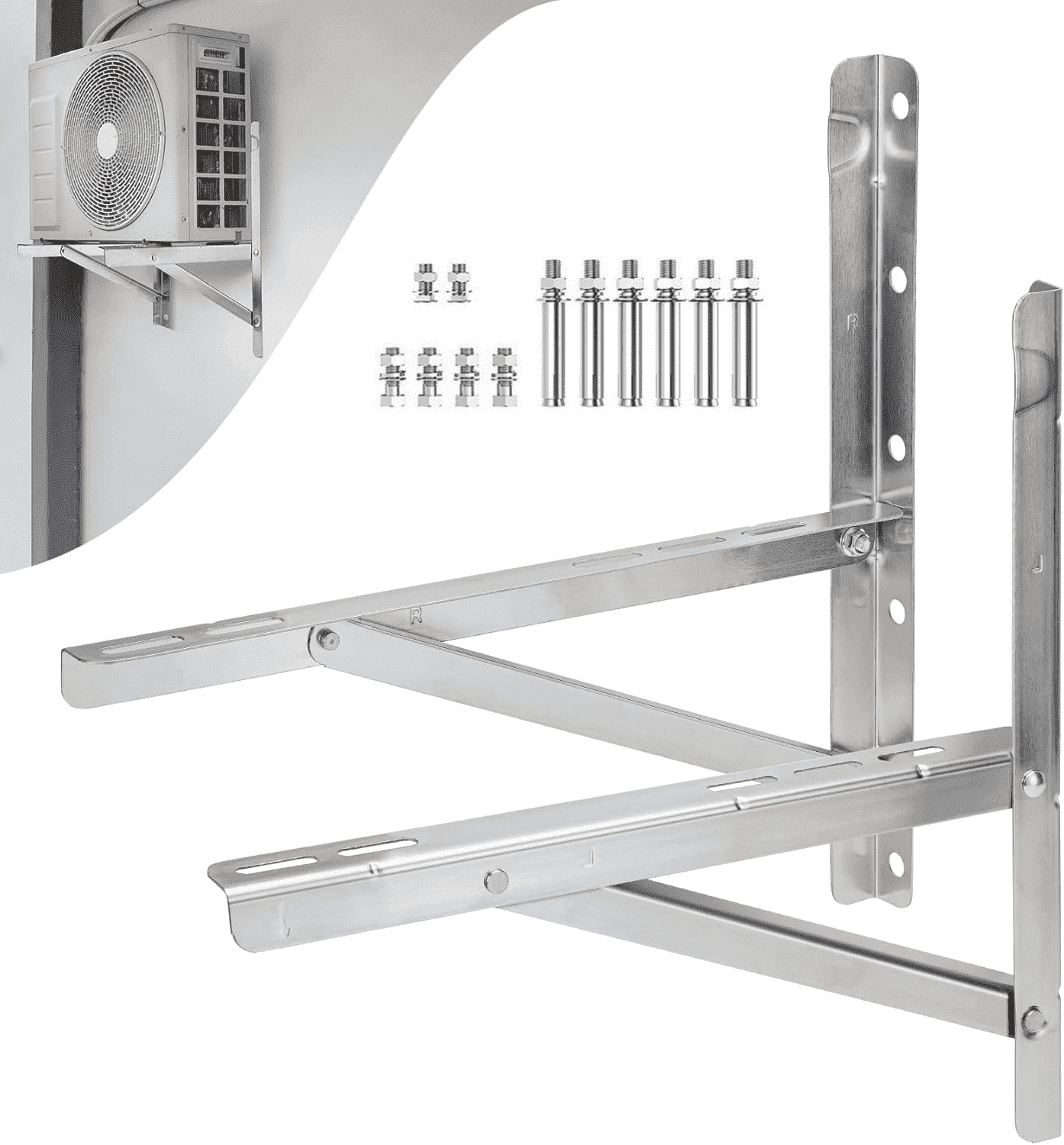 Ac Support Petoto Universal Window AC and Heat Pump Bracket 21.26x23.23