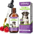 thumbnail image 1 of Petpya 15-In-1 Dog Multǐvitamin – Supports Immune System, Joint & Hip Health, Urinary-Tract Support Skin & Coat Care for Wellness And Vitality 60ml, 1 of 8